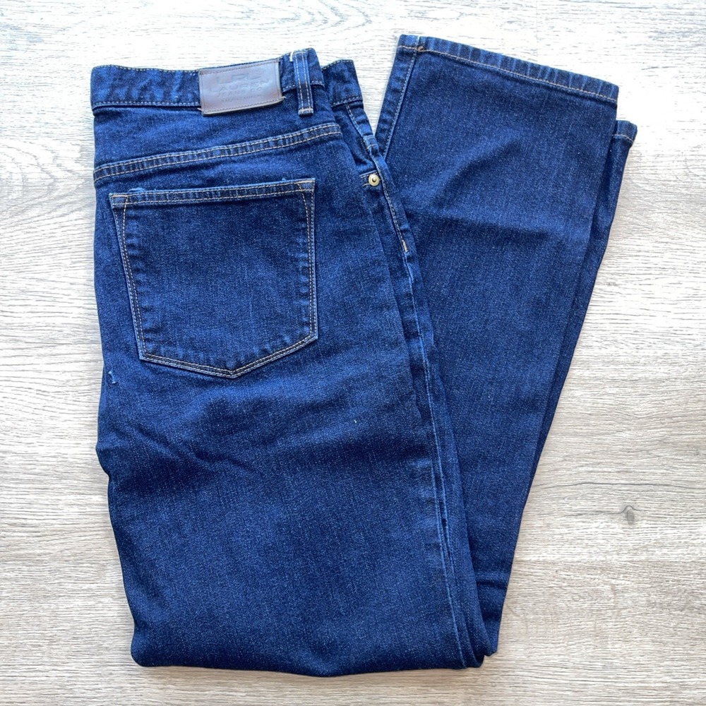 Lauren Ralph Lauren LRL Womens Jeans 12 Dark Wash Blue Denim Classic Straight